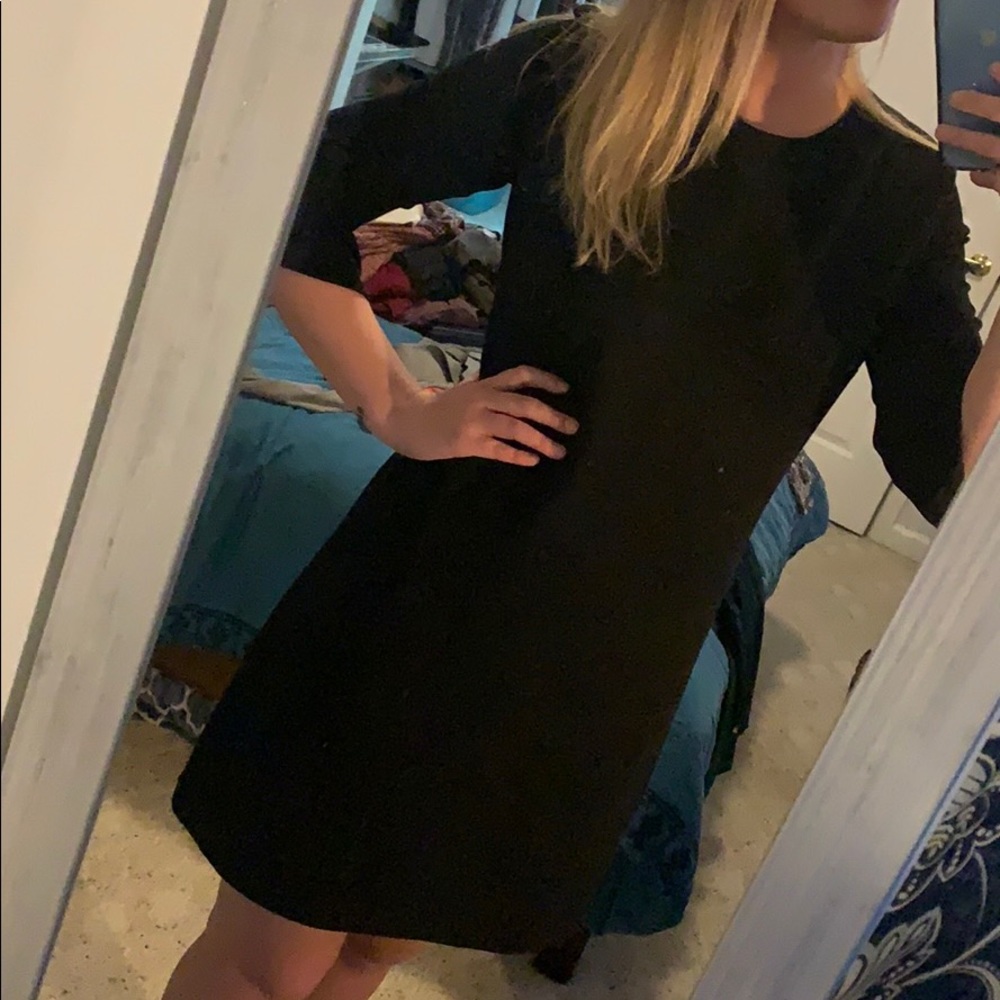 Black dress.